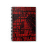 The Puppet Tragedy By Kevin Quinn -Red Abstract Gothic Puppet Notebook – Spiral Ruled Journal for Artists, Writers, Romantics and Playwrights