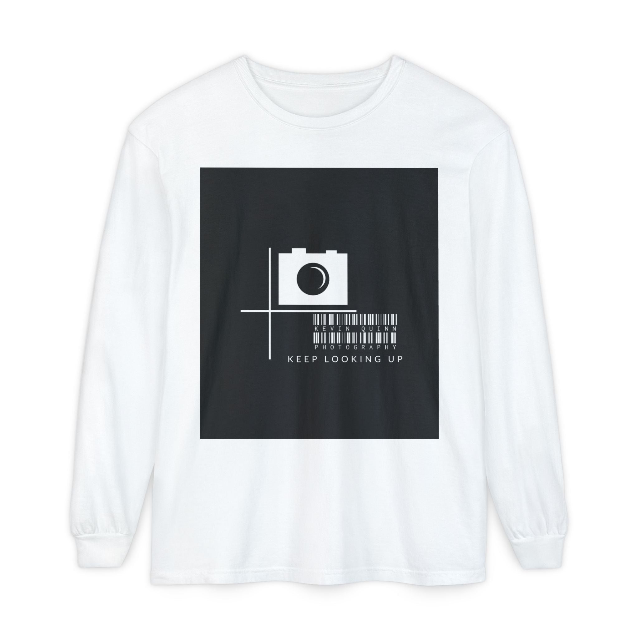 Keep Looking Up Camera Graphic By Kevin Quinn Long Sleeve Tee