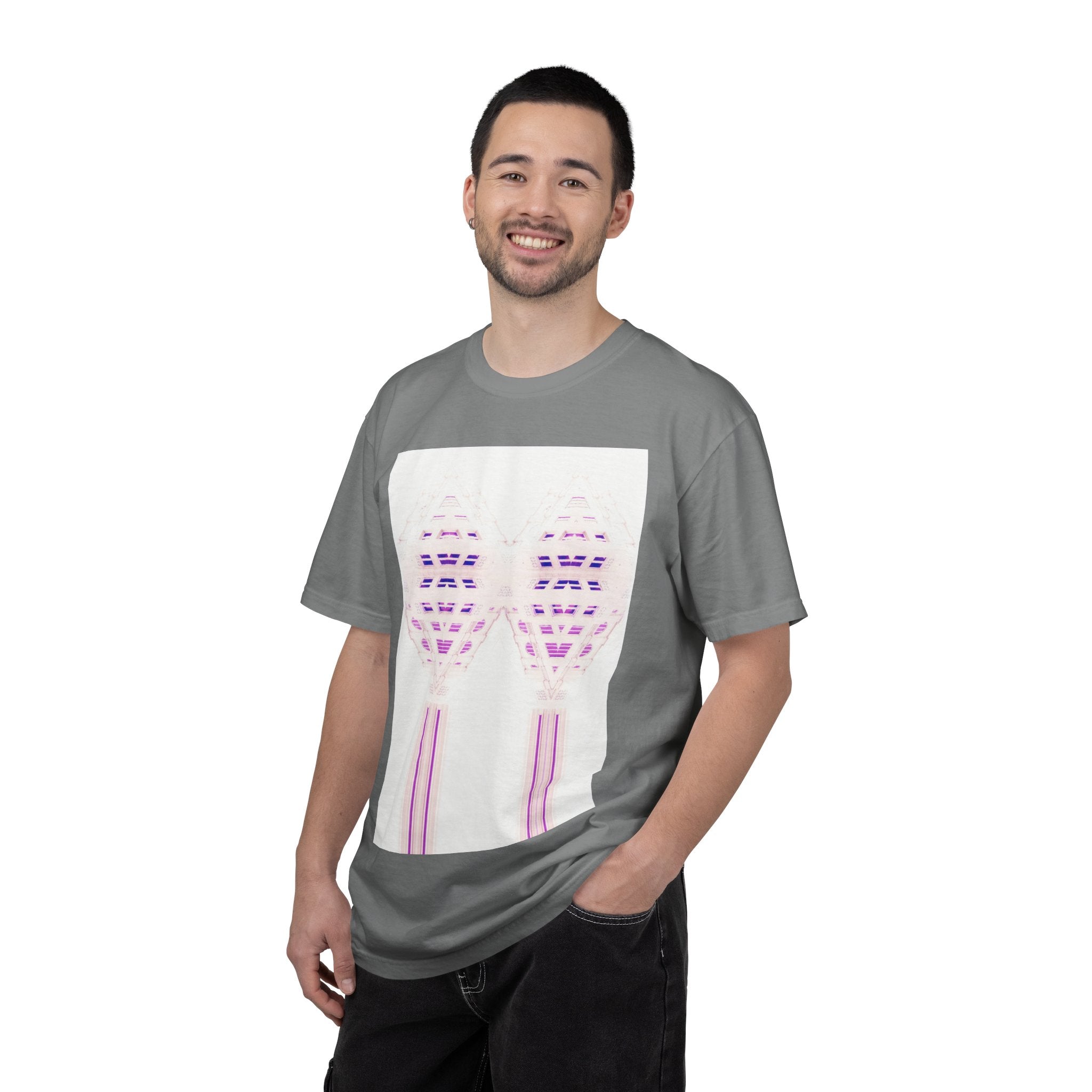 Breathing Together By Kevin Quinn -Urban Modern Abstract Architecture Graphic Tee Shirt