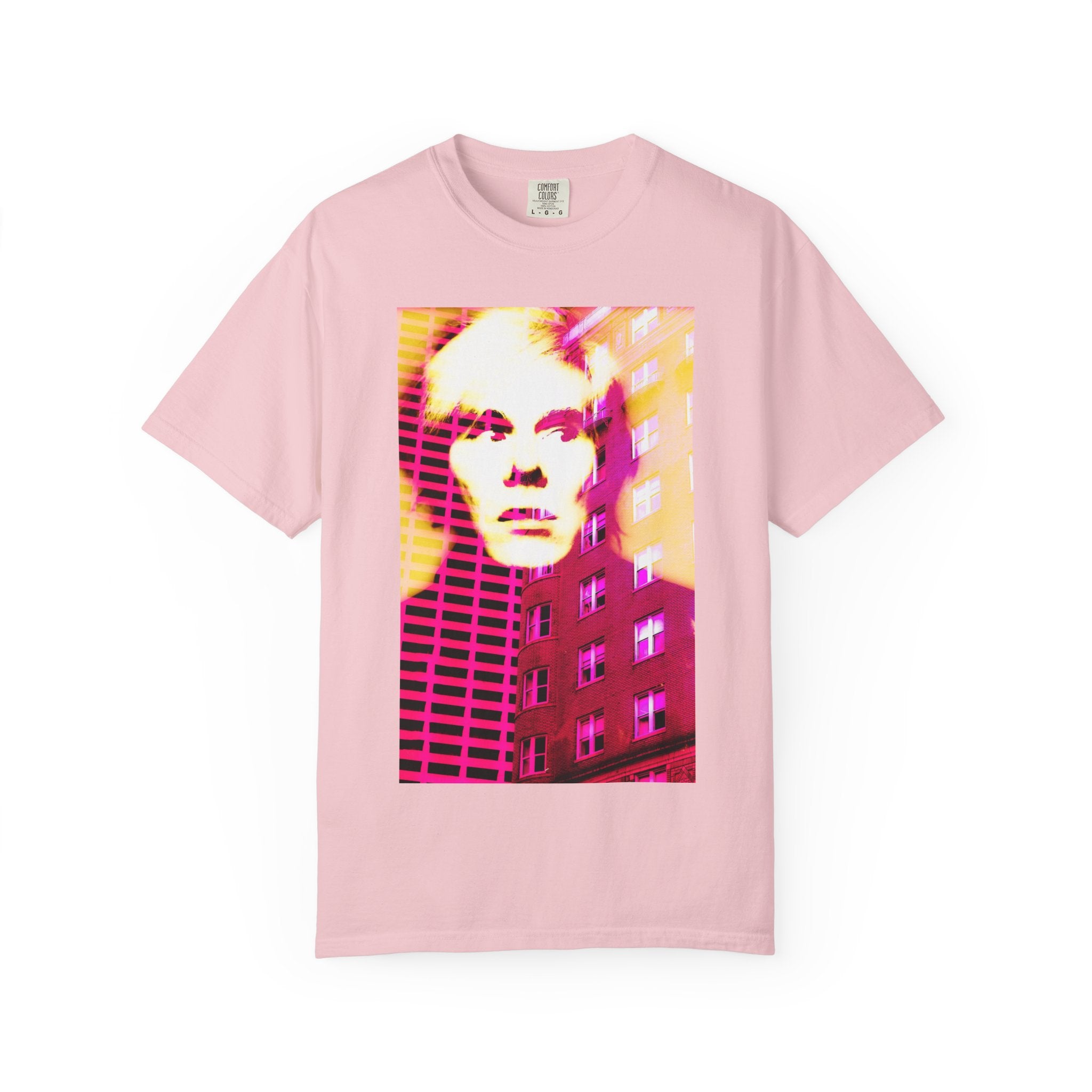 Building With Andy By Kevin Quinn -Pop Architecture Modern Urban Portrait T-Shirt