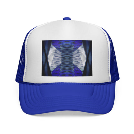 Custom Abstract Architecture Trucker Cap - 