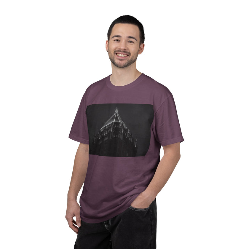 Requiem By Kevin Quinn   -Architectural Nightscape T-Shirt — Gothic Building Photo Tee