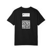 Hotel New Mexico By Kevin Quinn-Modern Abstract Architecture UFO QR Tee — Red Graphic T-Shirt with QR Code Back