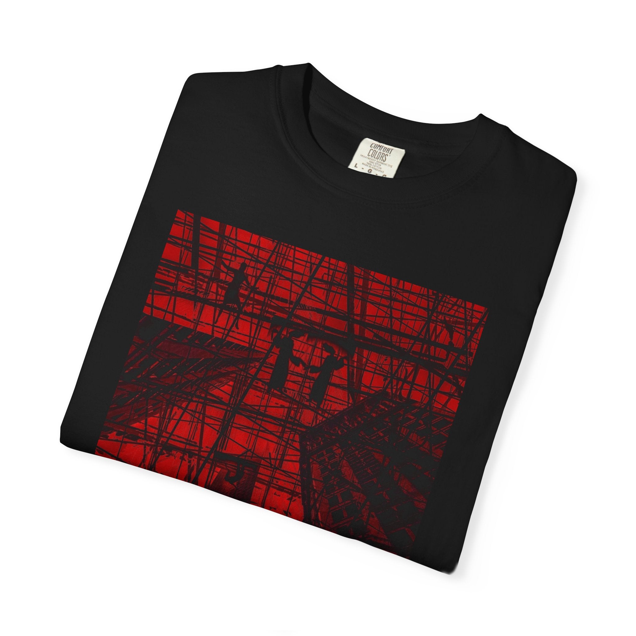 The Puppet Tragedy By Kevin Quinn  -Abstract Red Black Gothic Puppet Graphic T-Shirt