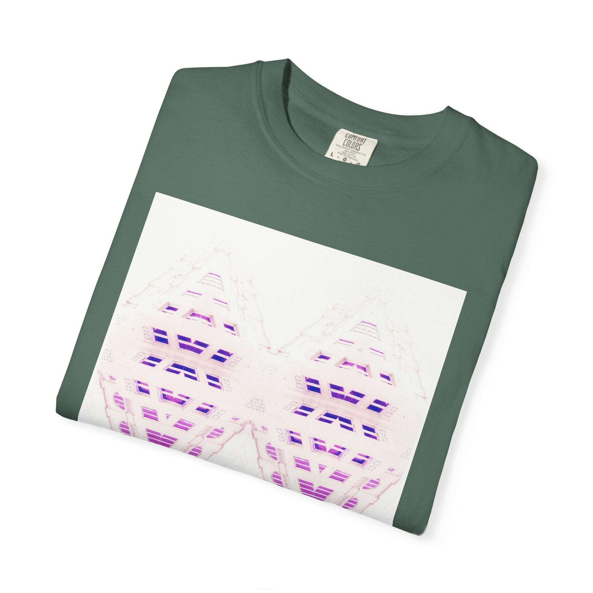 Breathing Together By Kevin Quinn -Urban Modern Abstract Architecture Graphic Tee Shirt