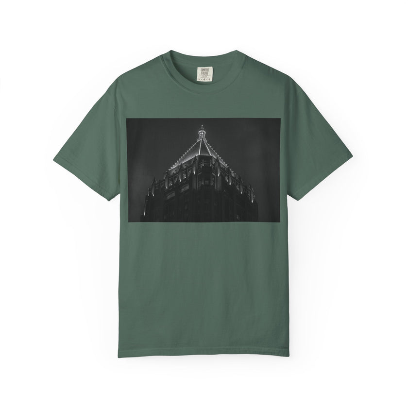 Requiem By Kevin Quinn   -Architectural Nightscape T-Shirt — Gothic Building Photo Tee