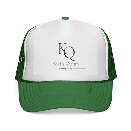 Kevin Quinn Photography Trucker Cap — KQ Logo Mesh Hat (Red/White/Blue)