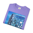 Toy Box By Kevin Quinn -Modern Urban Architecture Glass Facade T-Shirt — Blue Architectural Photo Tee