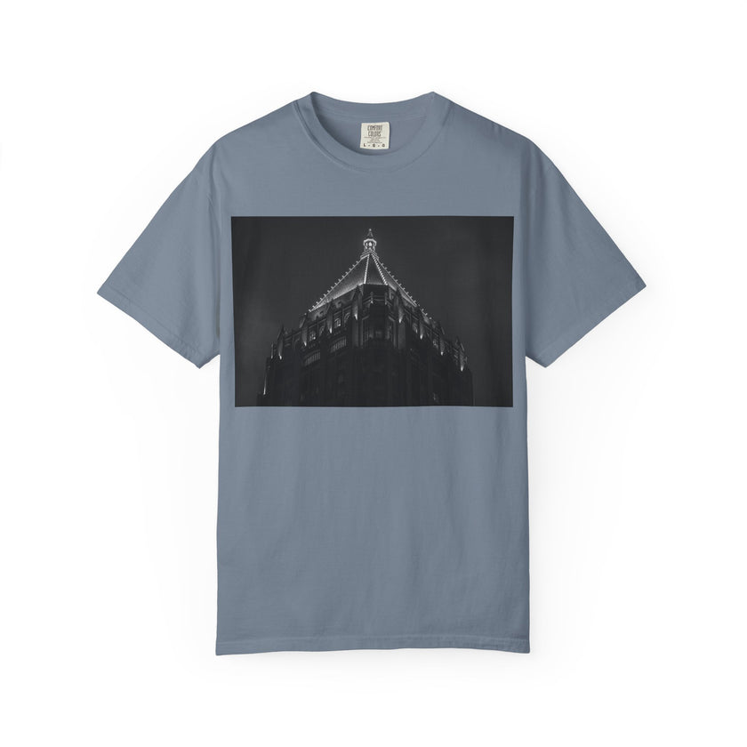 Requiem By Kevin Quinn   -Architectural Nightscape T-Shirt — Gothic Building Photo Tee