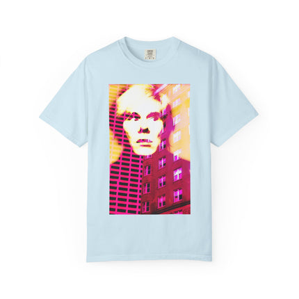 Building With Andy By Kevin Quinn -Pop Architecture Modern Urban Portrait T-Shirt