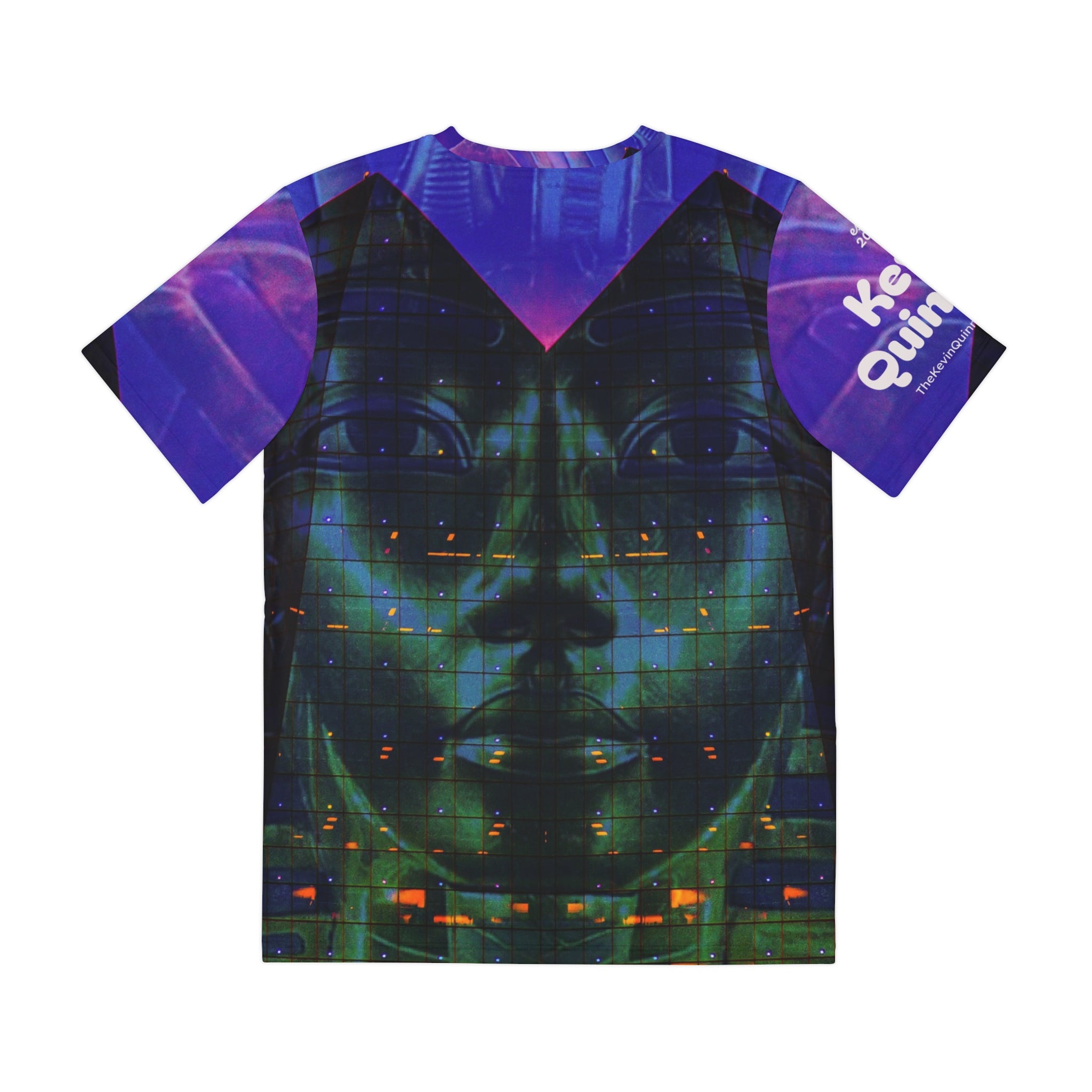 The Pharoah Speaks By Kevin Quinn -Modern Abstract Urban Architecture Graphic Tee — All-Over Print Shirt