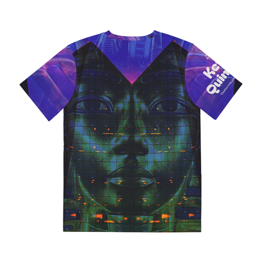 The Pharoah Speaks By Kevin Quinn -Modern Abstract Urban Architecture Graphic Tee — All-Over Print Shirt