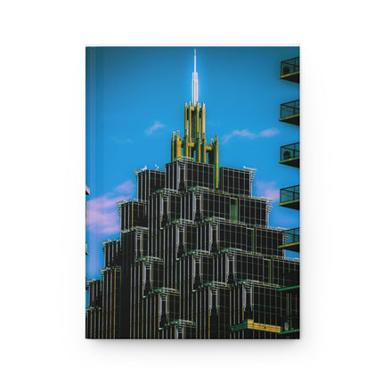 A Face In The Crowd By Kevin Quinn - Art Deco Cityscape Hardcover Journal — Modern Skyscraper Notebook for Travel, Architecture & Urban Sketching