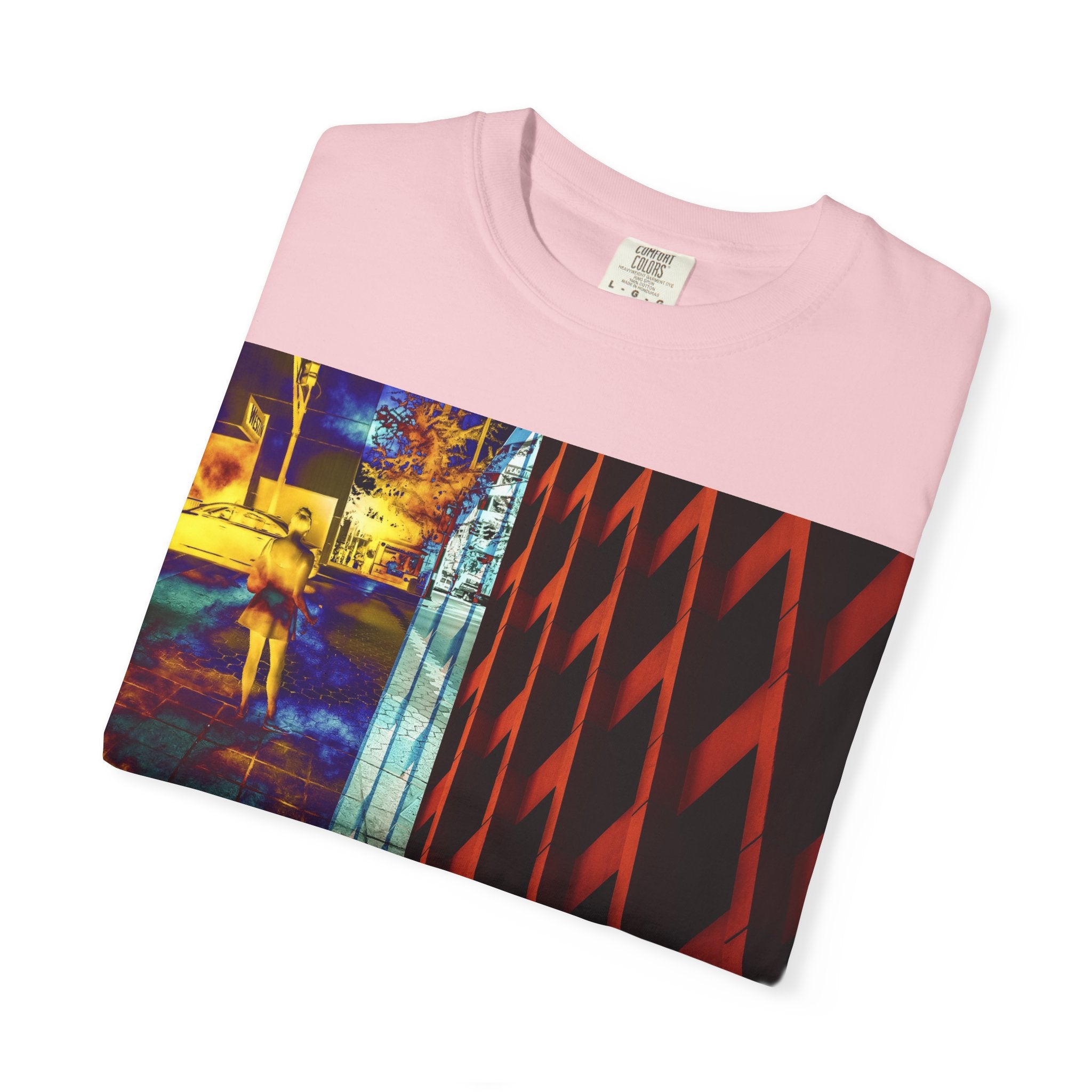 It Never Leaves You By Kevin Quinn -Urban Abstract Architecture Street Photography —Night Cityscape Graphic T-Shirt