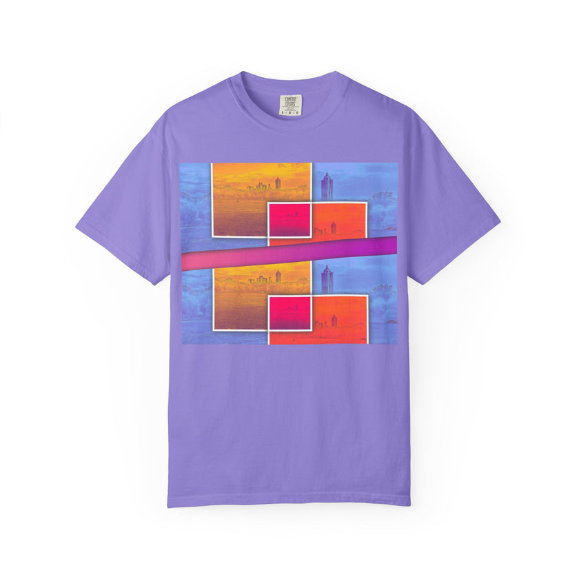 Picnic In The Park With You By Kevin Quinn -Abstract Sunset Blocks Urban Architecture Atlanta T-Shirt