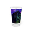 Abstract Art Beer Pint Glass – 16oz Craft Beer Glass – “The Pharoah Speaks” by Kevin Quinn