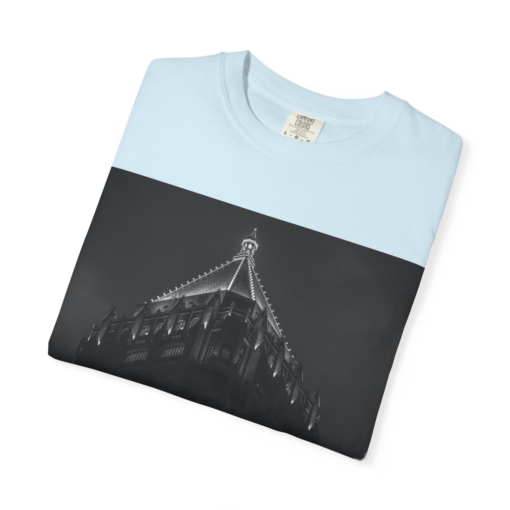 Requiem By Kevin Quinn   -Architectural Nightscape T-Shirt — Gothic Building Photo Tee