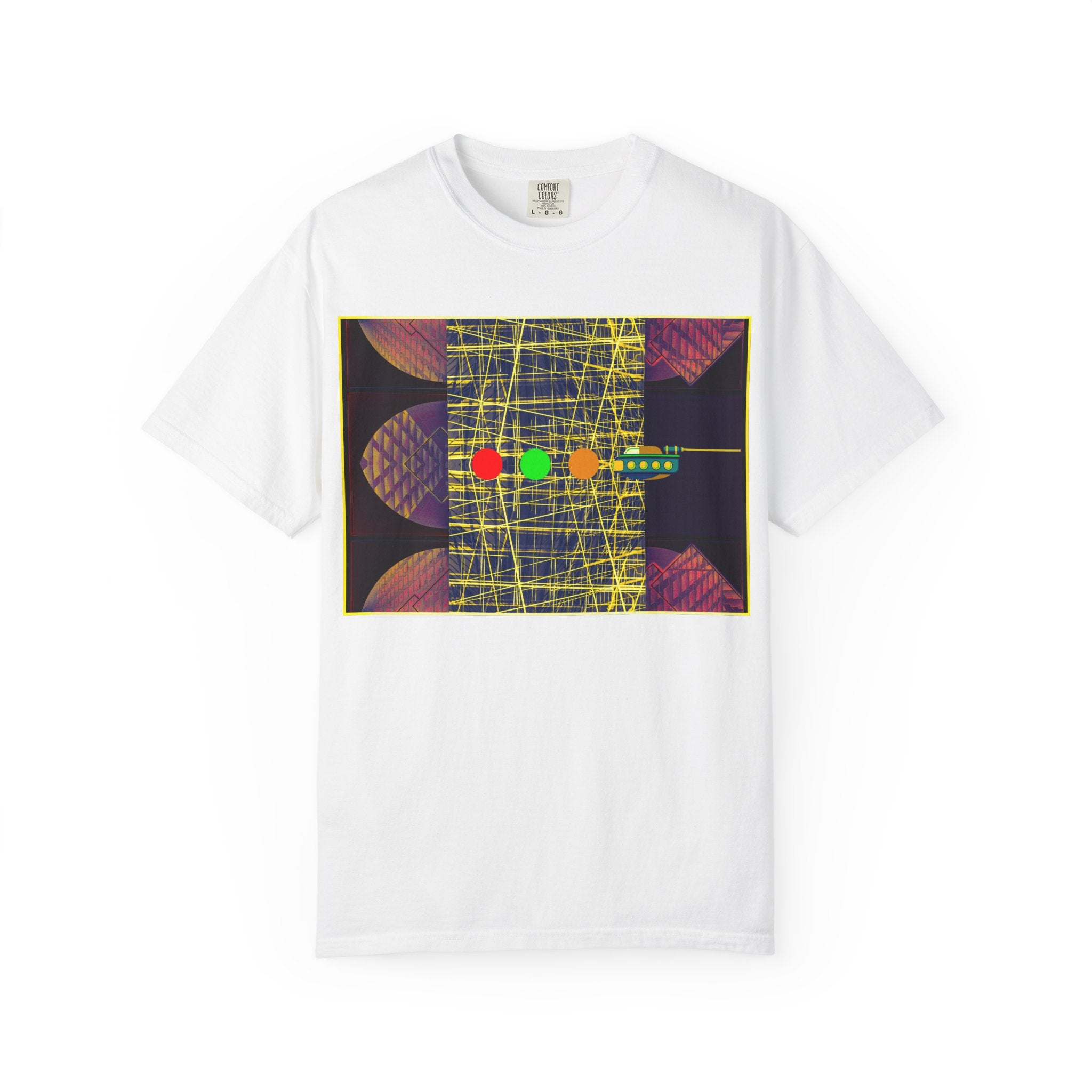 Ubie The Uber Driver By Kevin Quinn Graphic T-Shirt — Retro Geometric Streetwear