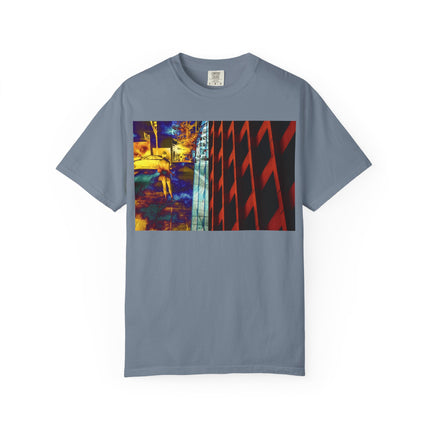 It Never Leaves You By Kevin Quinn -Urban Abstract Architecture Street Photography —Night Cityscape Graphic T-Shirt