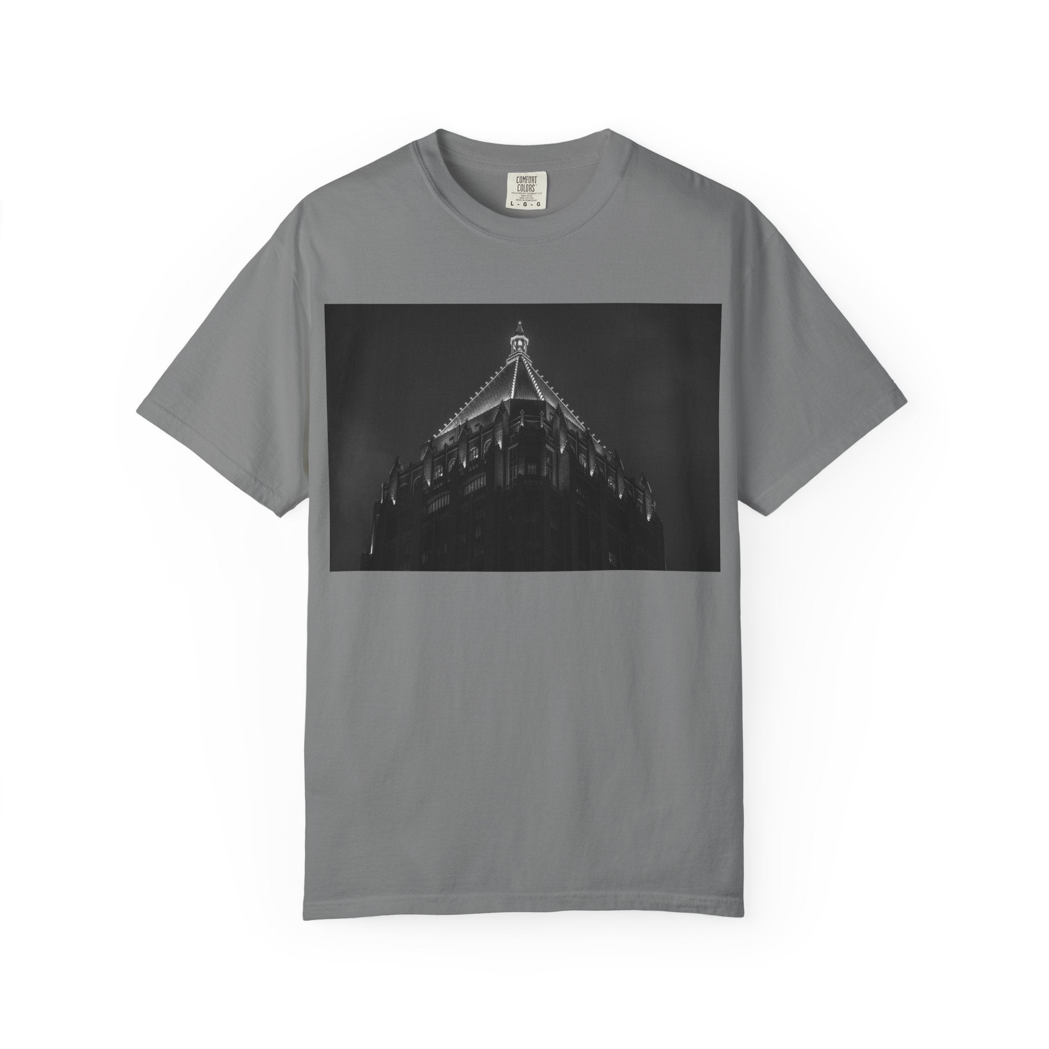 Requiem By Kevin Quinn   -Architectural Nightscape T-Shirt — Gothic Building Photo Tee