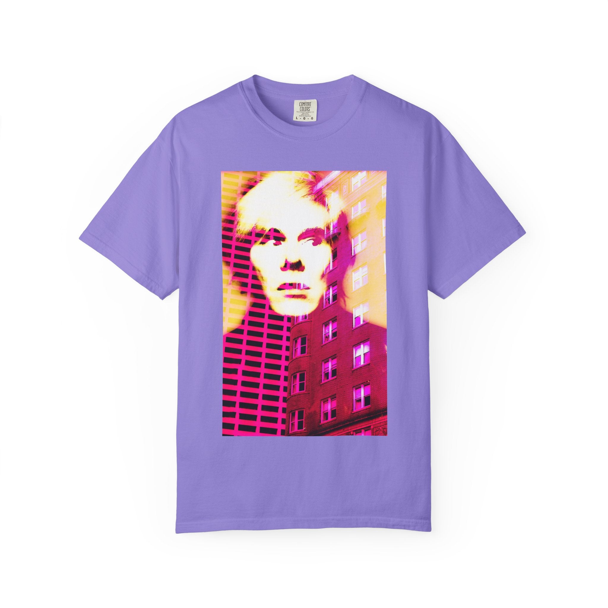 Building With Andy By Kevin Quinn -Pop Architecture Modern Urban Portrait T-Shirt