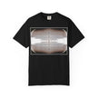Thought Machine By Kevin Quinn -Optical Waveform Graphic T‑Shirt — Geometric Illusion Art Tee