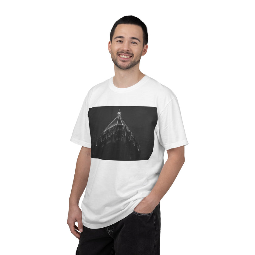 Requiem By Kevin Quinn   -Architectural Nightscape T-Shirt — Gothic Building Photo Tee