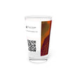 Abstract Art Beer Pint Glass – 16oz Craft Beer Glass – “I Learn Something Everyday” by Kevin Quinn