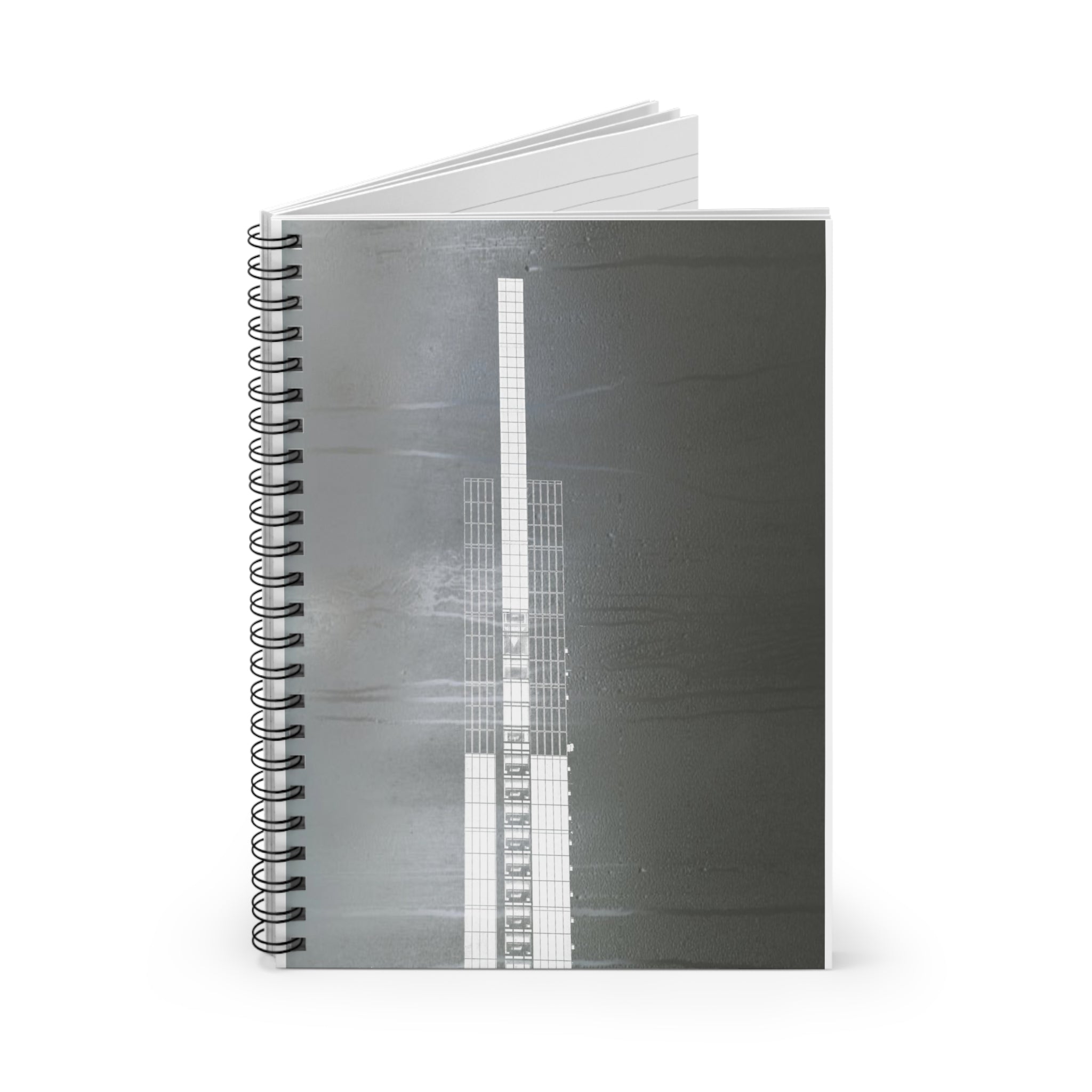 I XRAY By Kevin Quinn  -Modern Monochrome Skyscraper Spiral Notebook — Ruled Journal for Architects, Urban Lovers and Crazy Artists
