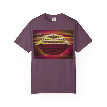 Dreaming With Dali By Kevin Quinn -Retro Futuristic Sunset Abstract Urban Architecture T-Shirt — Geometric Vaporwave Graphic