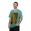 Ava's Search Engine By Kevin Quinn -Abstract Glitch Art T-Shirt with QR Code Back — Techy Urban Graphic Tee