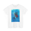 Surfing Philly By Kevin Quinn -Urban Modern Abstract Architecture Graphic Tee
