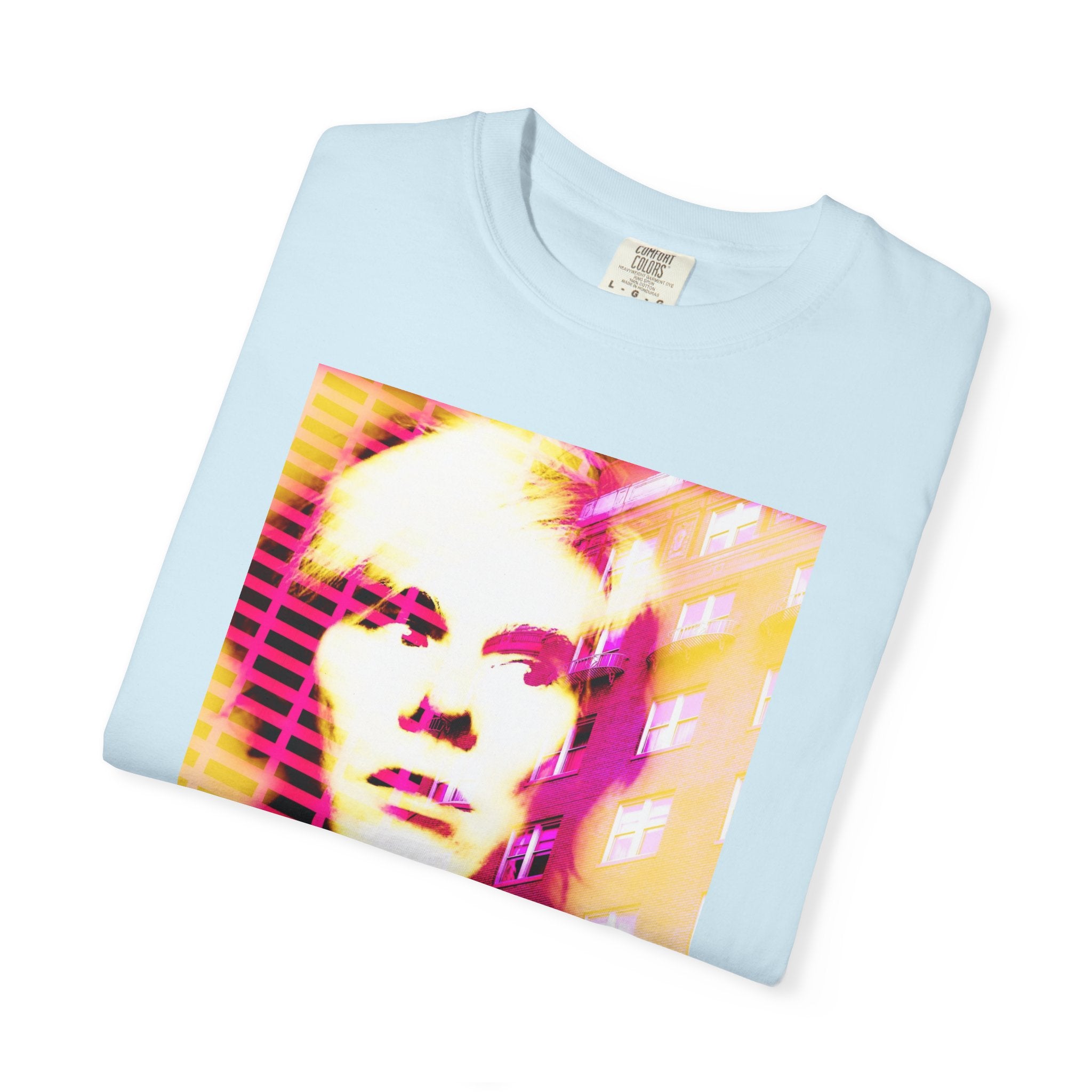 Building With Andy By Kevin Quinn -Pop Architecture Modern Urban Portrait T-Shirt