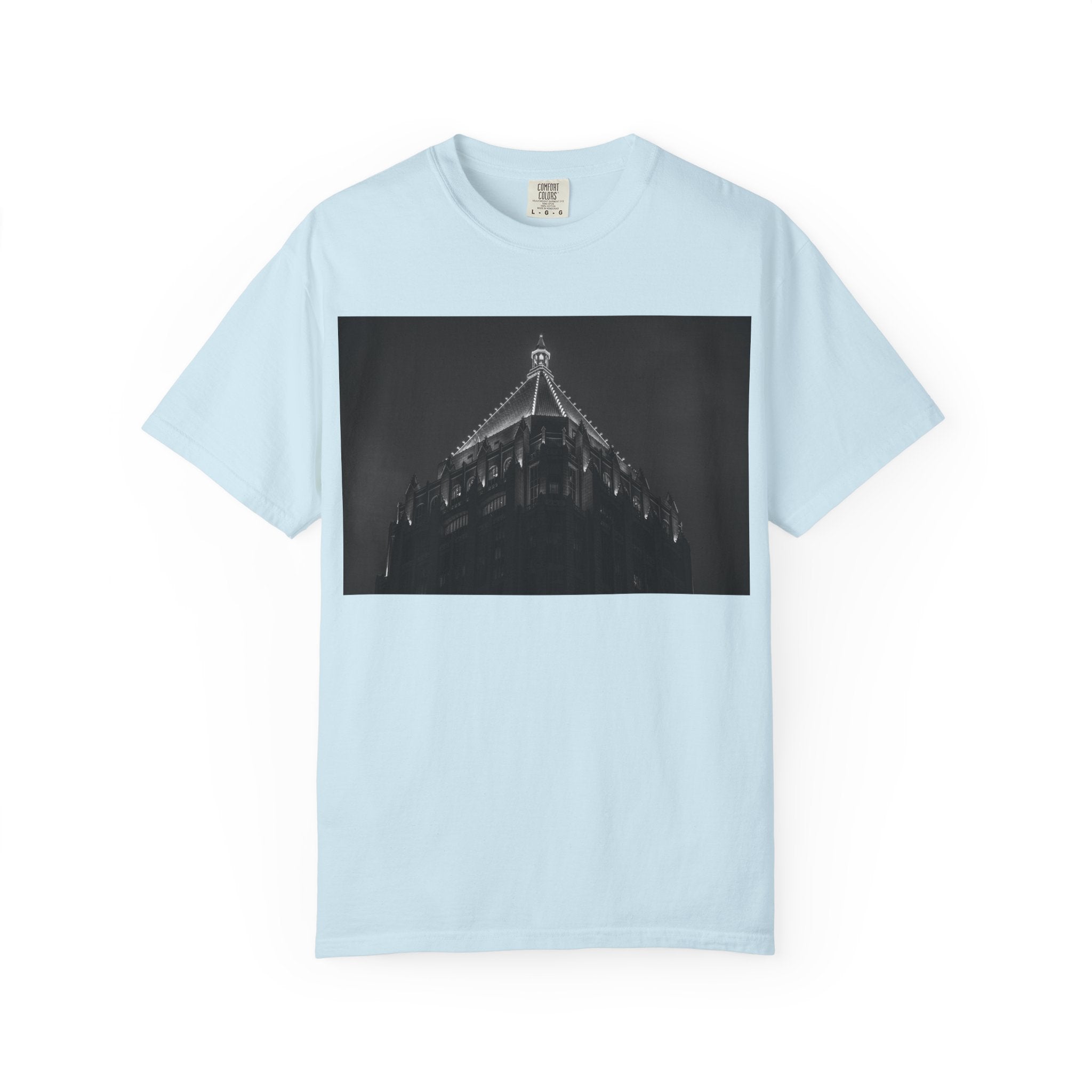 Requiem By Kevin Quinn   -Architectural Nightscape T-Shirt — Gothic Building Photo Tee