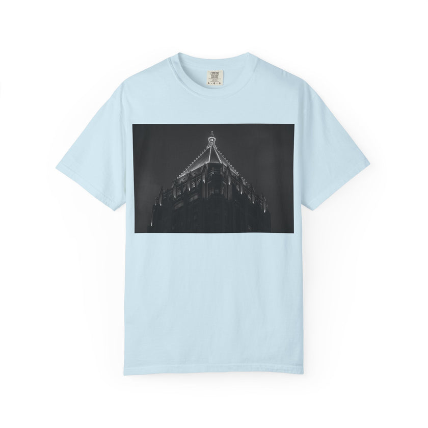 Requiem By Kevin Quinn   -Architectural Nightscape T-Shirt — Gothic Building Photo Tee