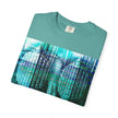 Pardon Me By Kevin Quinn -Abstract Urban Architecture Street Photography Blue T-Shirt — Surreal Nature Graphic Tee