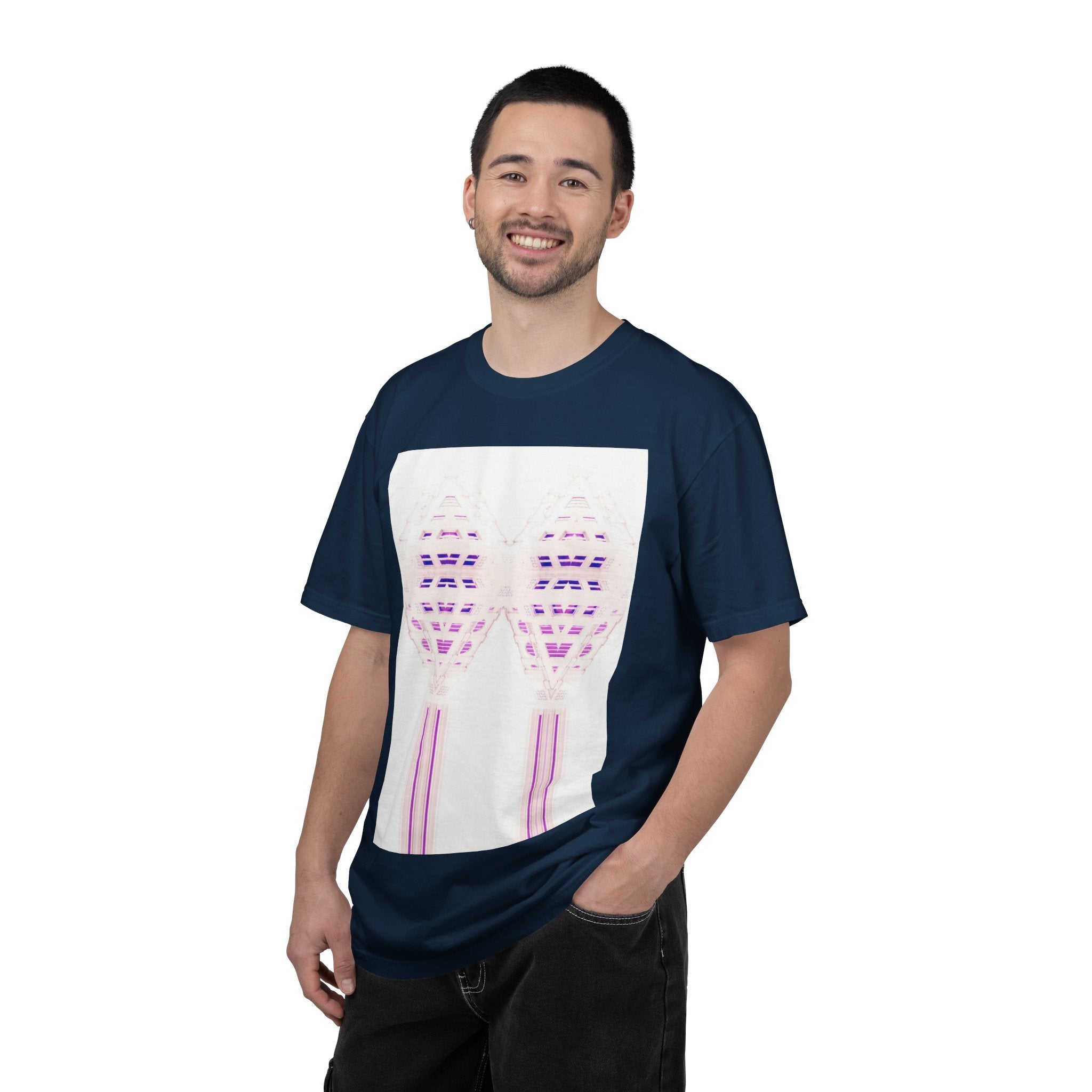 Breathing Together By Kevin Quinn -Urban Modern Abstract Architecture Graphic Tee Shirt