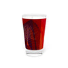 Abstract Art Beer Pint Glass – 16oz Craft Beer Glass – “I Learn Something Everyday” by Kevin Quinn