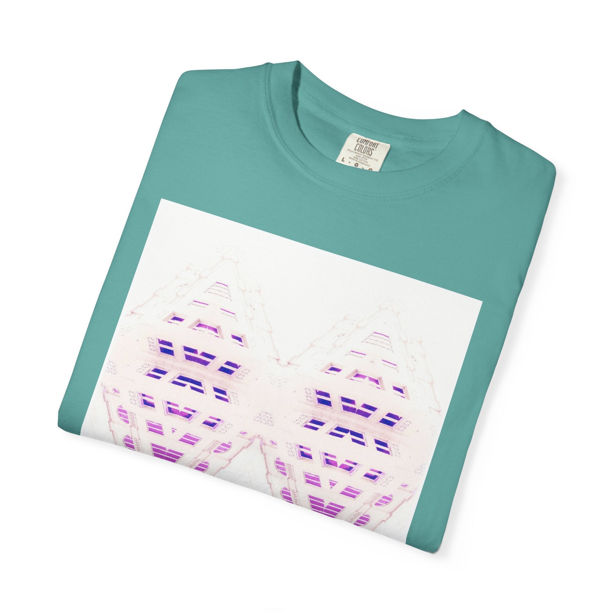 Breathing Together By Kevin Quinn -Urban Modern Abstract Architecture Graphic Tee Shirt