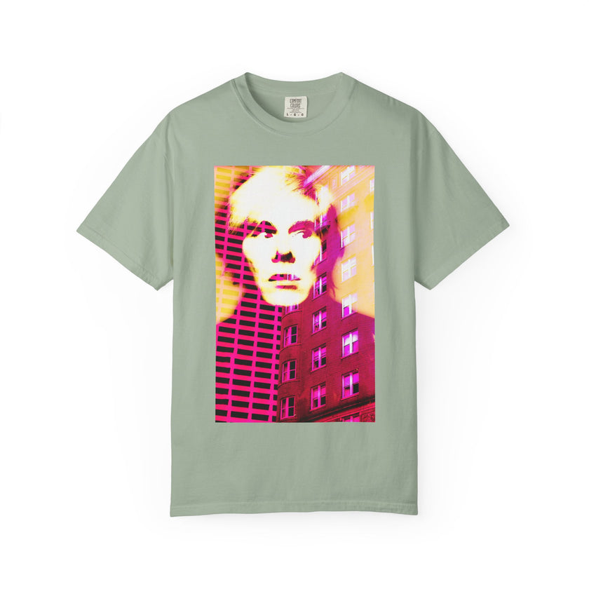 Building With Andy By Kevin Quinn -Pop Architecture Modern Urban Portrait T-Shirt