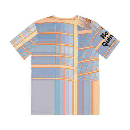 Your Hair Combed Back By Kevin Quinn -Urban Modern Abstract Architecture Graphic Tee — All-Over Print Shirt