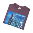 Toy Box By Kevin Quinn -Modern Urban Architecture Glass Facade T-Shirt — Blue Architectural Photo Tee