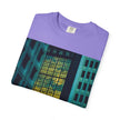 Walking With Van Gogh By Kevin Quinn-Urban Modern Architecture City Window Photo Tee — Nighttime Urban Architecture T-Shirt
