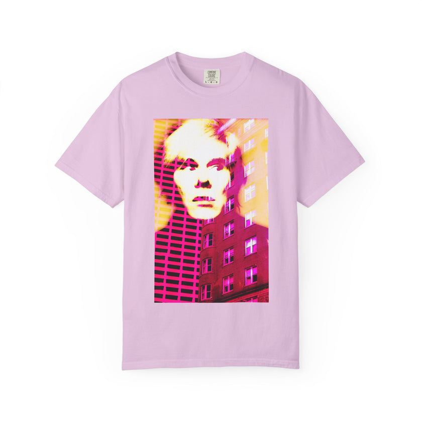 Building With Andy By Kevin Quinn -Pop Architecture Modern Urban Portrait T-Shirt