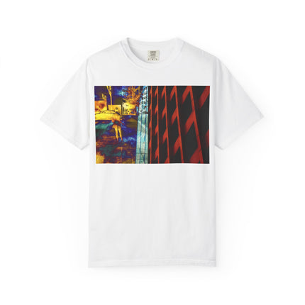 It Never Leaves You By Kevin Quinn -Urban Abstract Architecture Street Photography —Night Cityscape Graphic T-Shirt