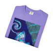 Tiny Dancer By Kevin Quinn   -Urban Modern Abstract Architecture Graphic Tee— Blue Surreal Building Art