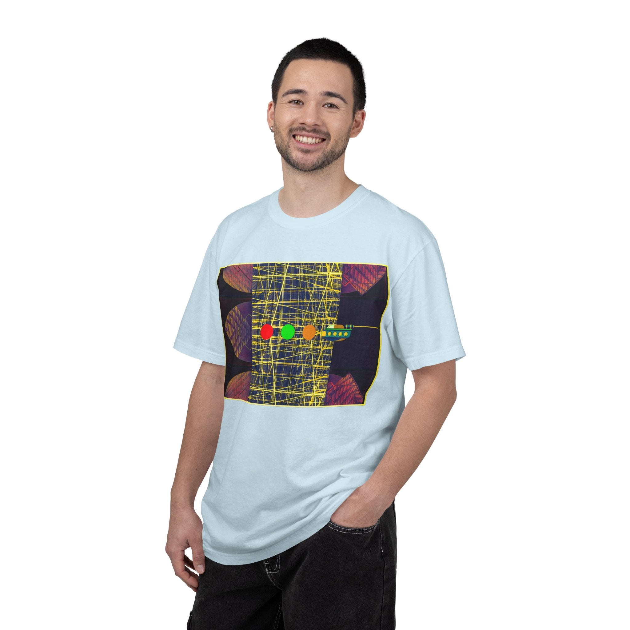 Ubie The Uber Driver By Kevin Quinn Graphic T-Shirt — Retro Geometric Streetwear