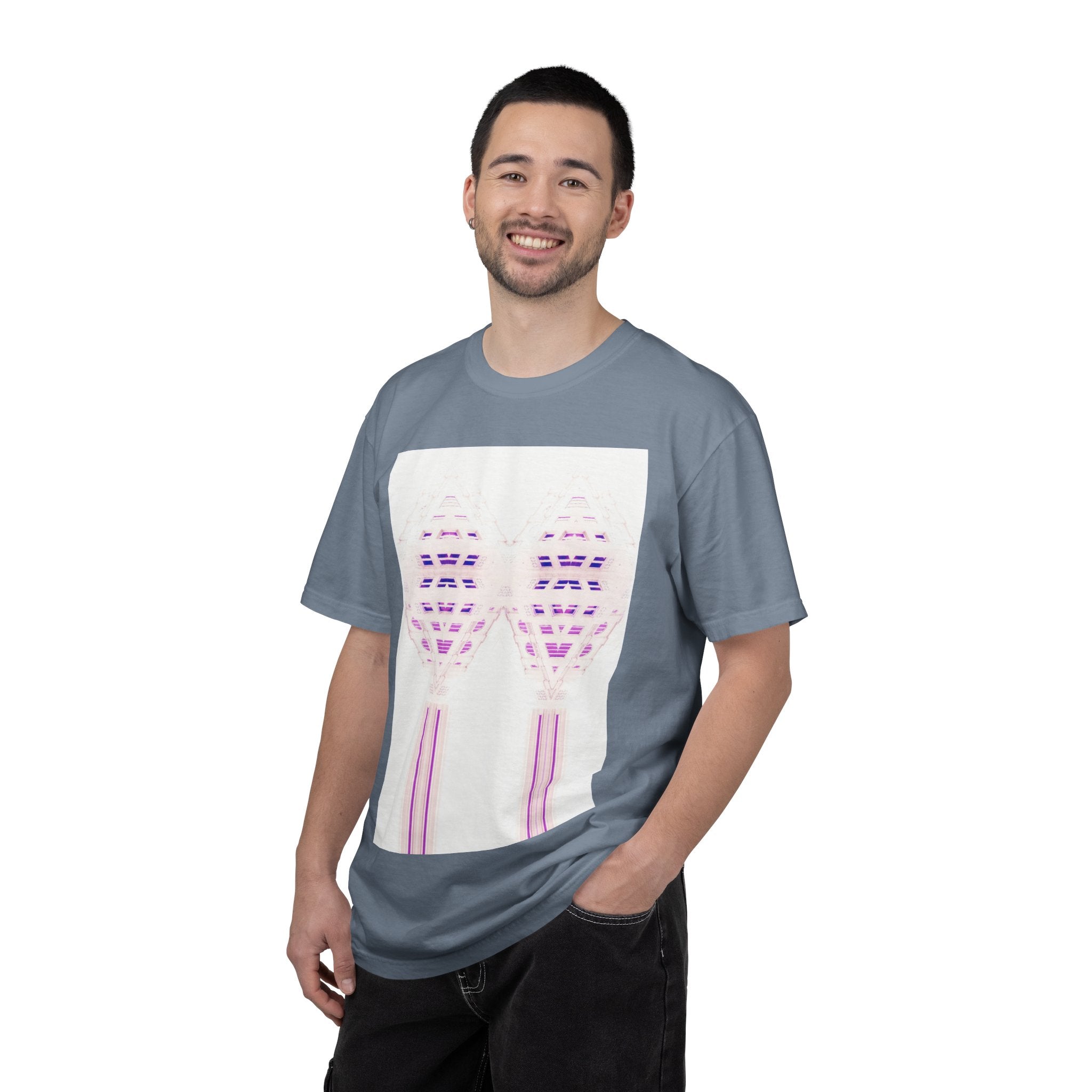 Breathing Together By Kevin Quinn -Urban Modern Abstract Architecture Graphic Tee Shirt