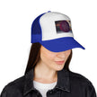 Living In Space By Kevin Quinn Trucker Cap — Cosmic Graphic Mesh Hat