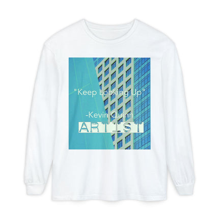 Artist 'Keep Looking Up' By Kevin Quinn Long Sleeve T‑Shirt